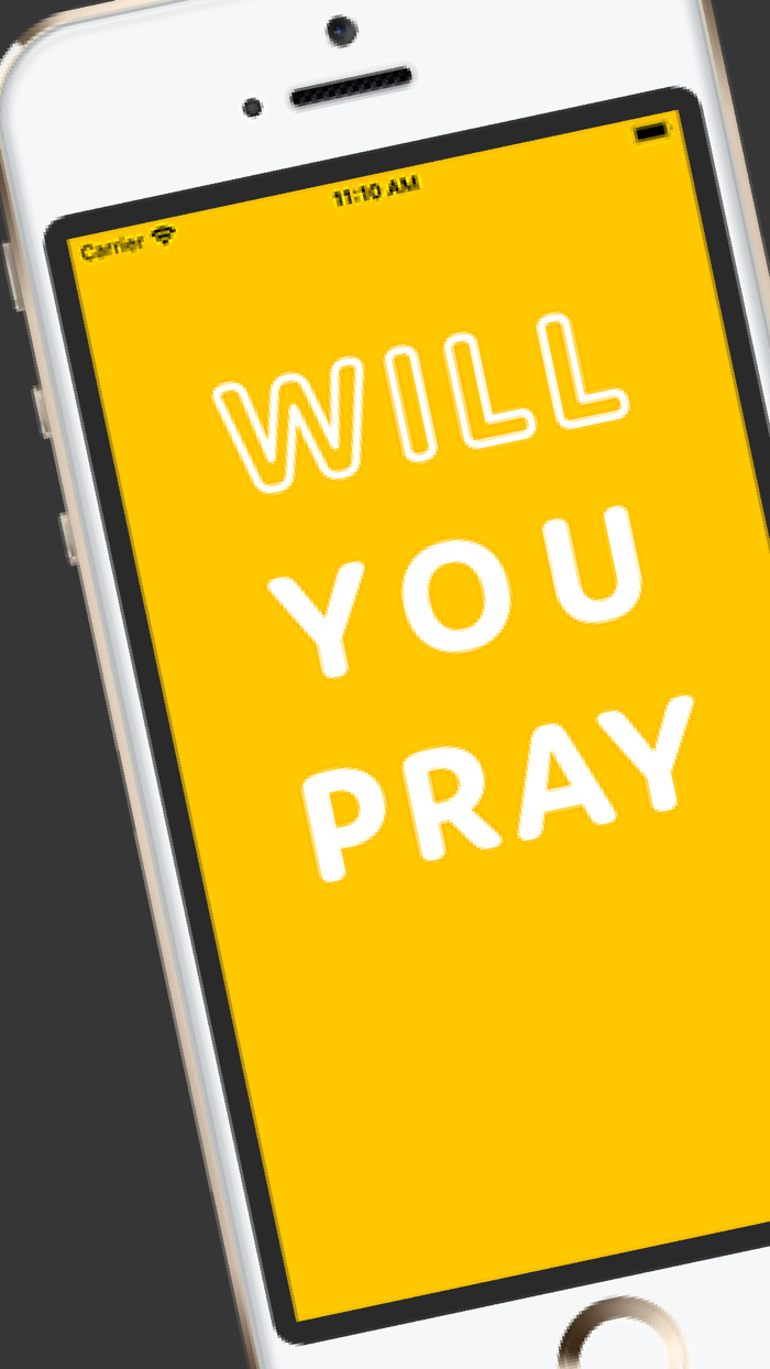 Will You Pray