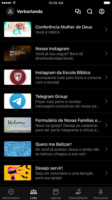 Verbo da Vida Church Orlando Screenshot