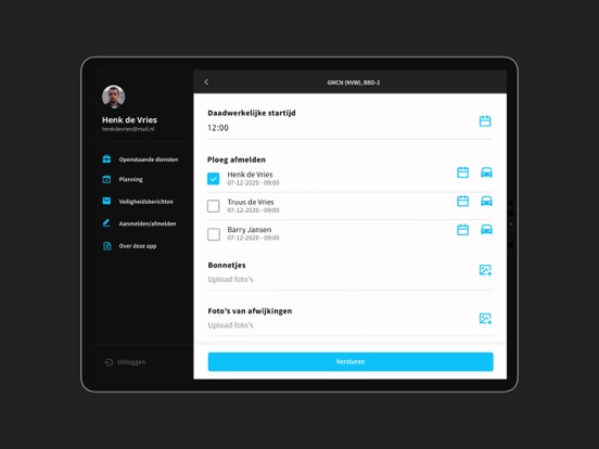 InfraApp Planning Software iPad app afbeelding 3