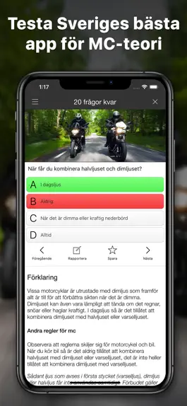 Game screenshot iKörkort MC Lite mod apk