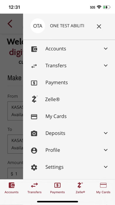 BAC Personal Mobile Banking Screenshot