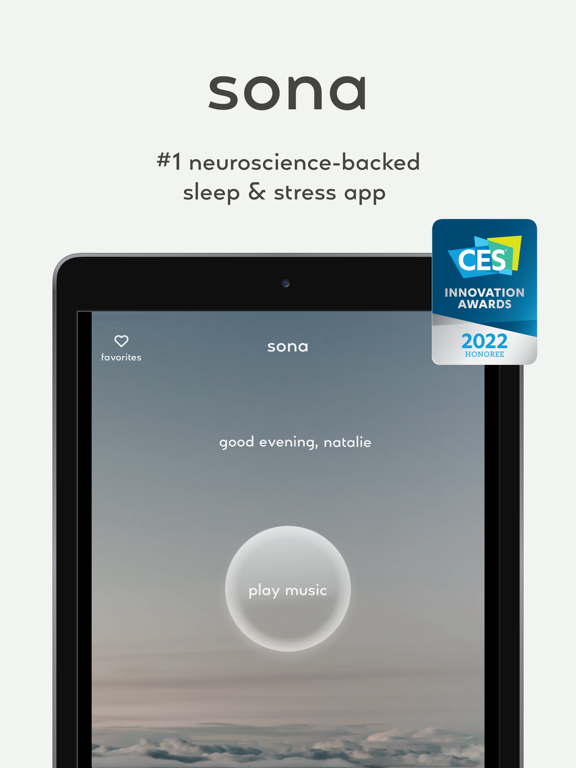 sona: sleep music & sounds iPad screenshot 1 - Health & Fitness app