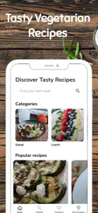 Tasty Vegetarian Recipes screenshot #1 for iPhone