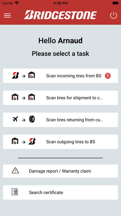 Bridgestone easytrack Screenshot