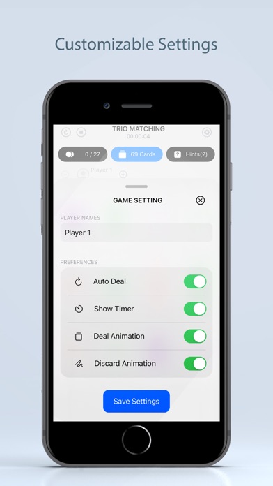 Trio Card Matching Screenshot