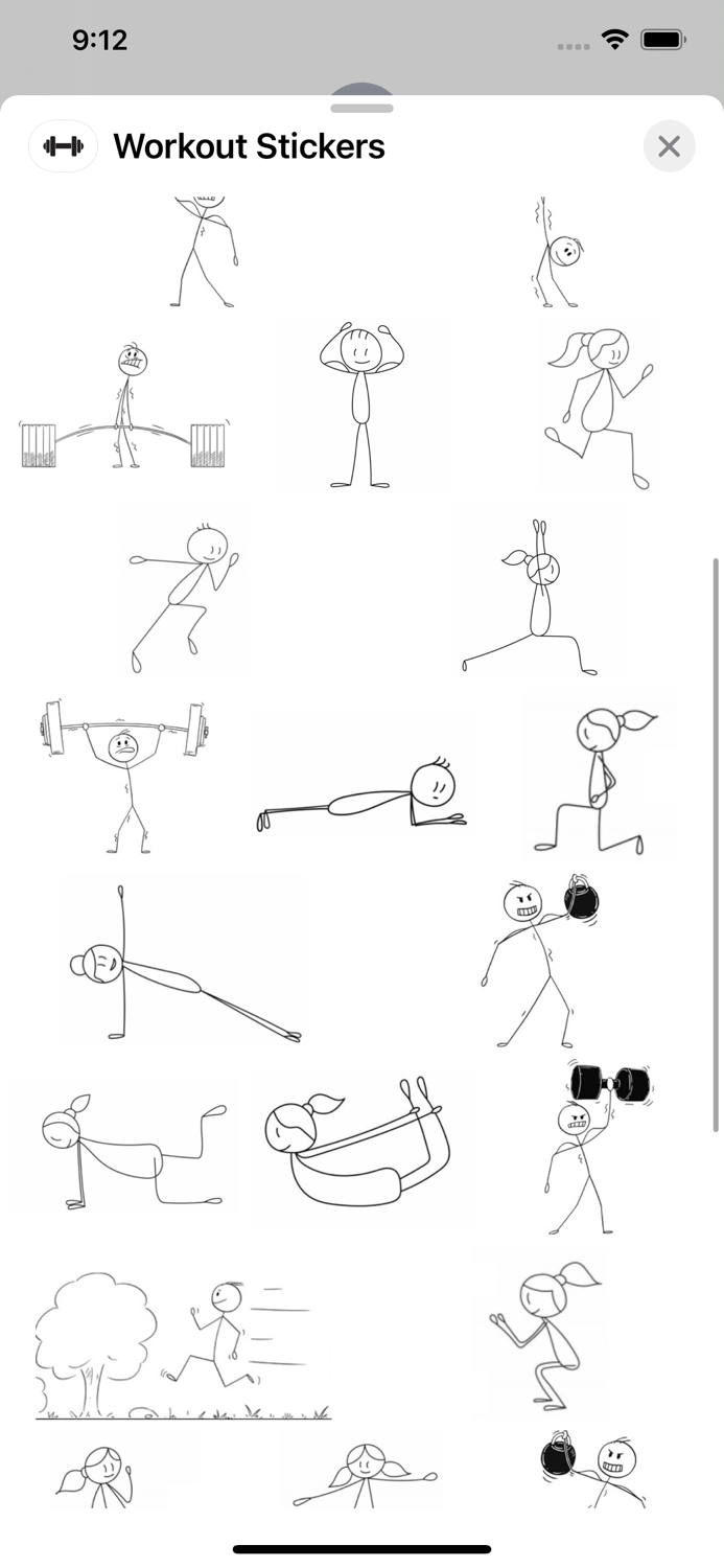 Workout Stickers