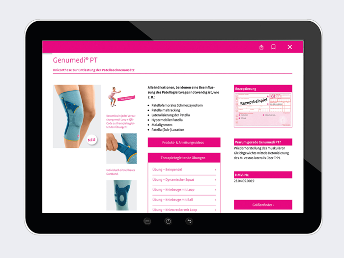 medi Produktfinder Orthopädie