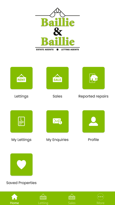 Baillie&Baillie Letting Agents Screenshot
