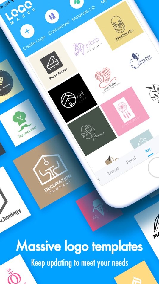 #1. Logo Maker & graphic design (iOS) By: 思汝 胡