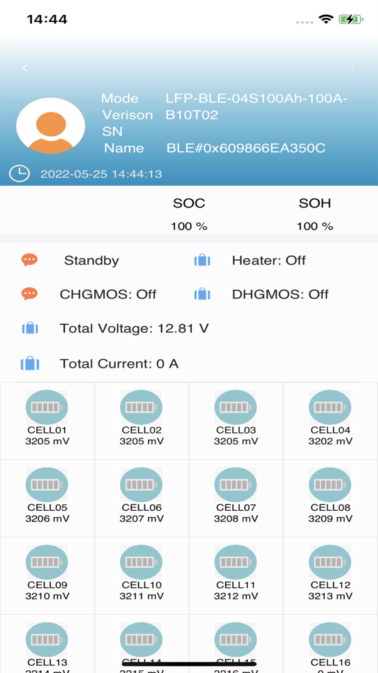 #4. LL BMS MONITOR (iOS) Podle: 天智 何