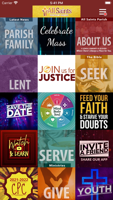 All Saints Parish - Evansville Screenshot