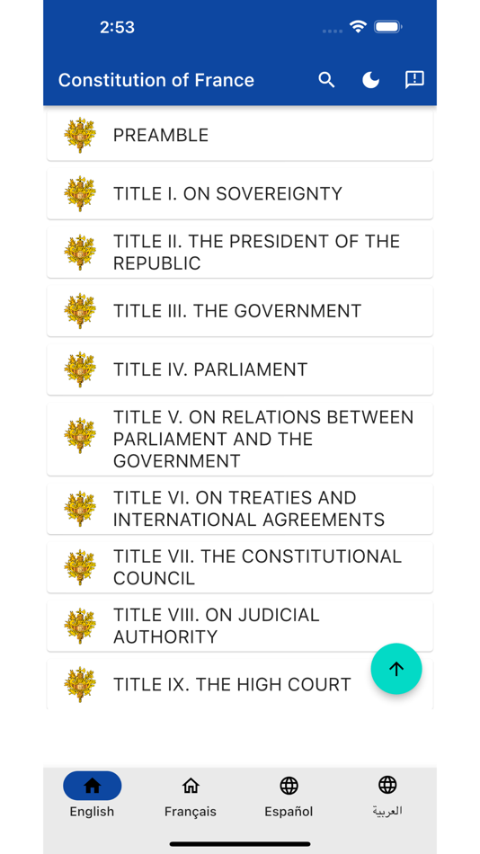 Constitution of France - 1.0 - (iOS)