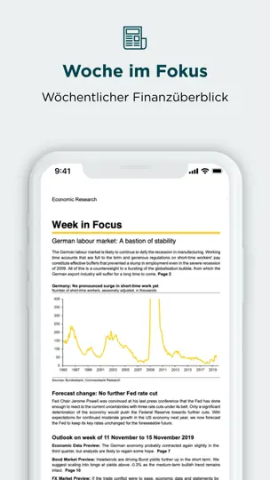 Screenshot von Commerzbank Corporate Banking auf dem iPhone 5