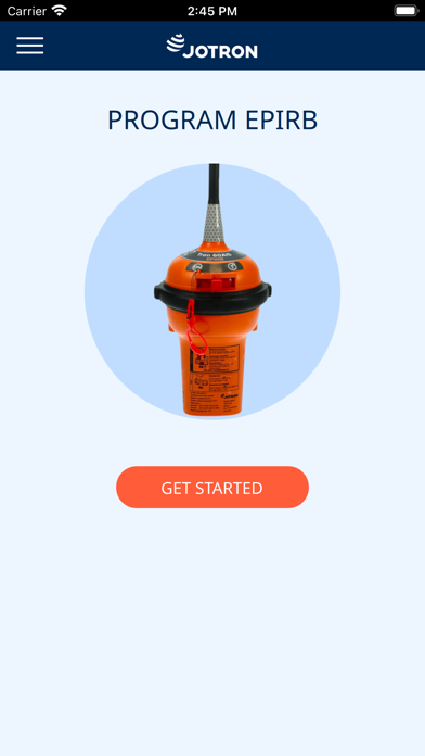 Jotron EPIRB Screenshot
