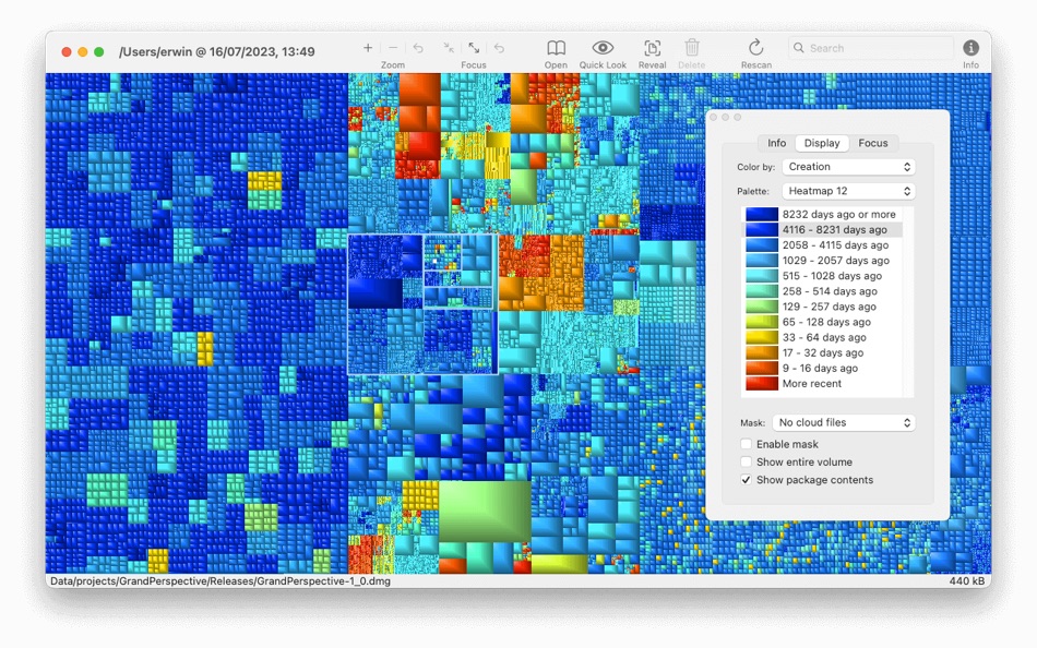 #2. GrandPerspective (macOS) 由: Erwin Bonsma