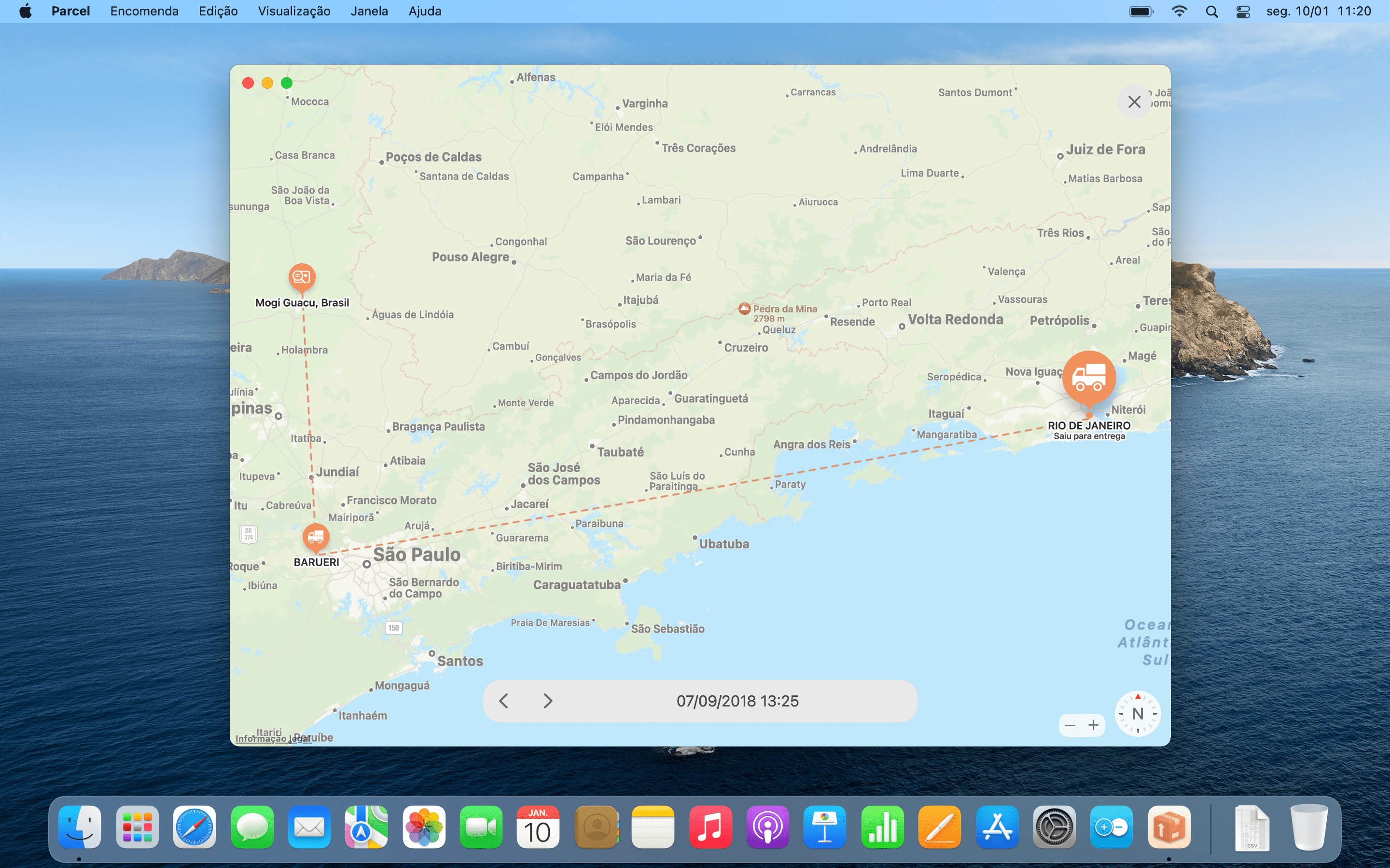 Screenshot do app Parcel - Delivery Tracking