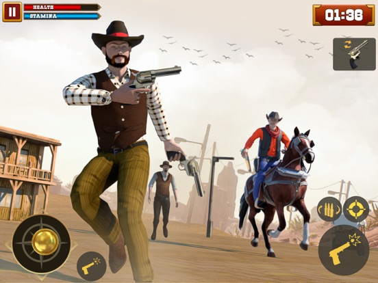 Screenshot #6 pour West Cowboy Horse Riding Games