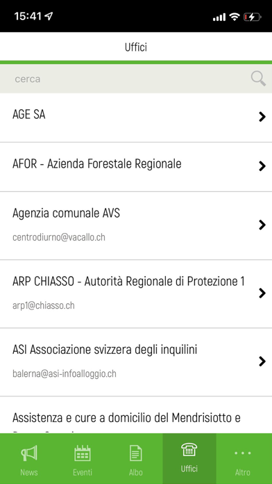 Comune di Vacallo Screenshot