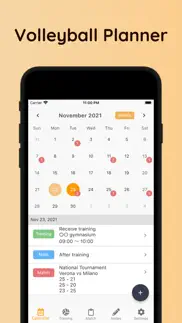 volleyball schedule planner iphone screenshot 1