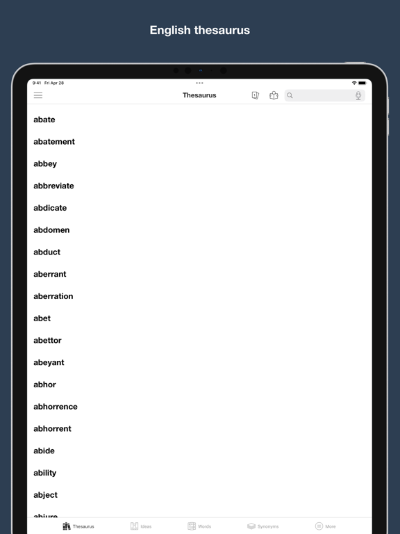 Screenshot #4 pour Explanatory Thesaurus