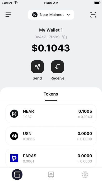 Sender: Blockchain Wallet