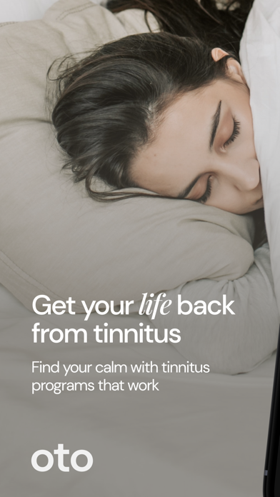 Screenshot #1 pour Oto: Tinnitus & Sleep Therapy