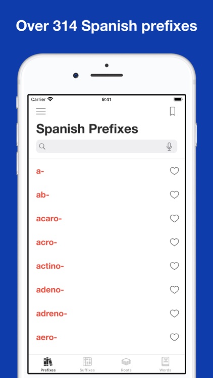 Spanish Word Parts