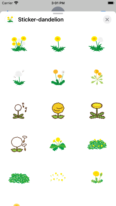Sticker dandelion Screenshot