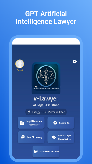 v-Lawyer: AI Legal Assistant Screenshot