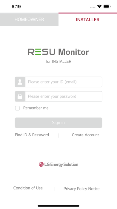 LG RESU Monitor Screenshot