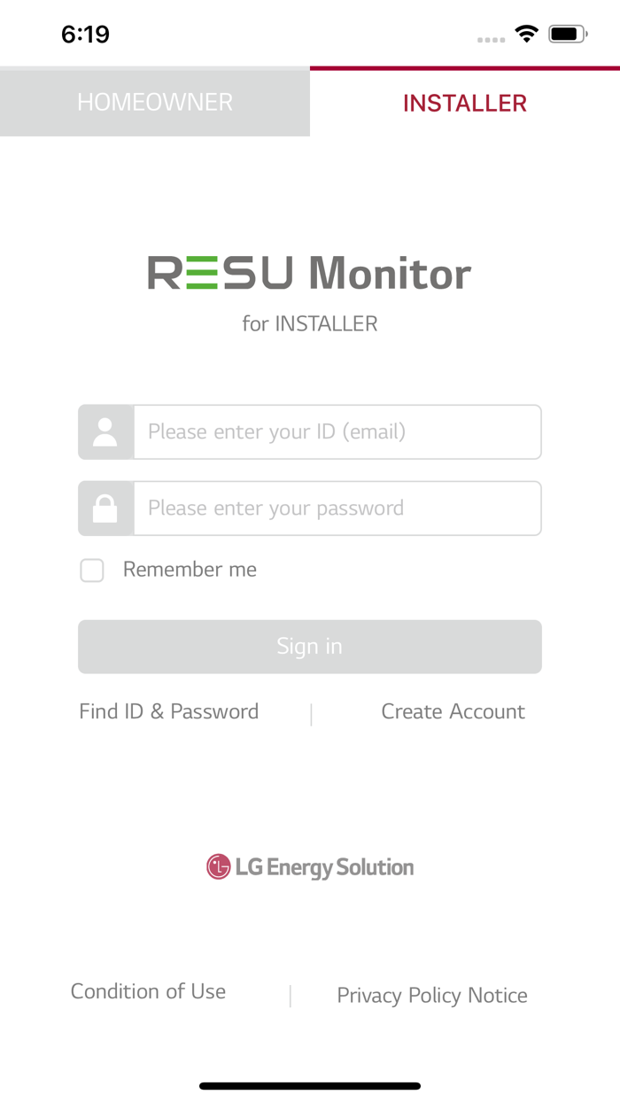 LG RESU Monitor