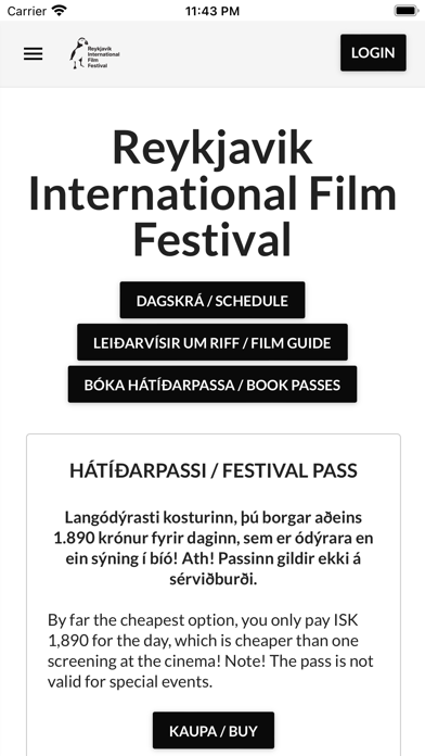 Reykjavík Intl Film Festival Screenshot