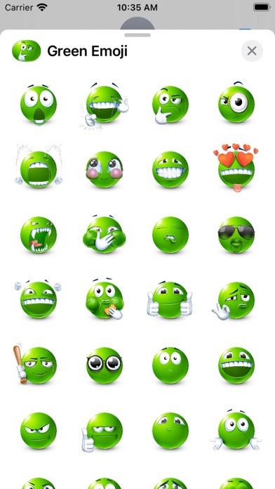 Green Emoji Screenshot