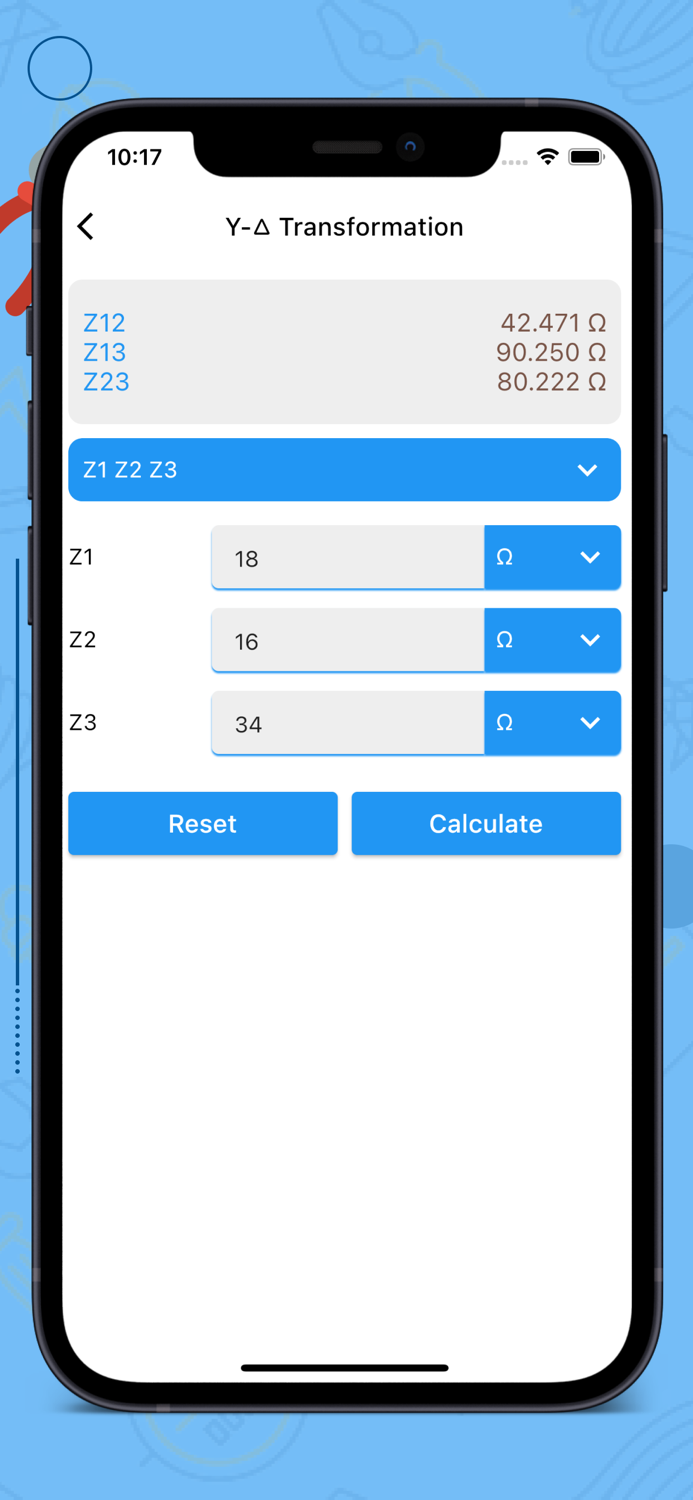 Mobile Electrician Calculator
