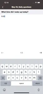 Simple Q&A Diary screenshot #2 for iPhone