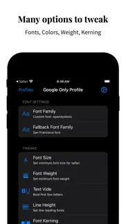 text font extension - fontflex iphone screenshot 2