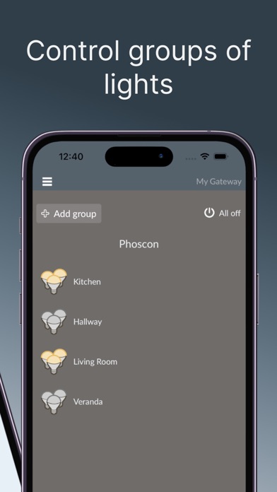 Phoscon App Screenshot