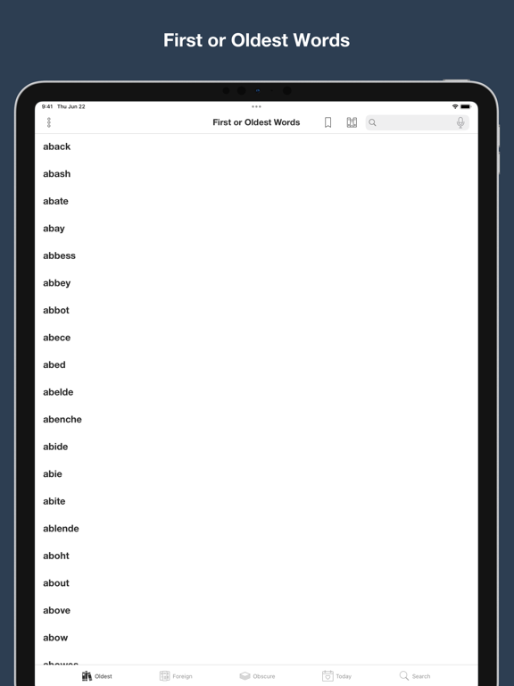 Screenshot #4 pour Oldest, Foreign, Obscure Words