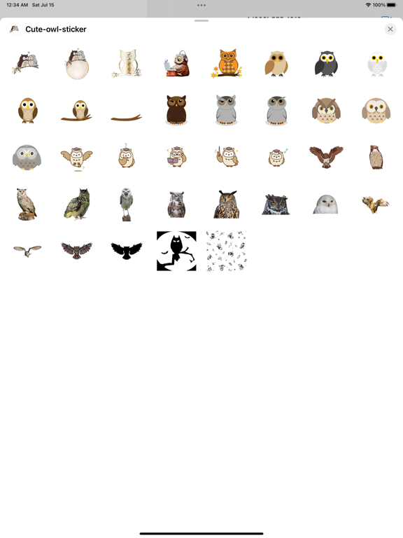 Screenshot #4 pour Hibou mignon autocollant