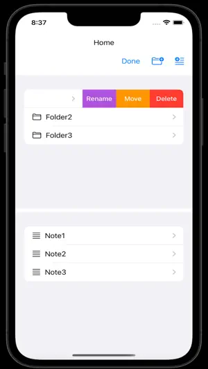 BasicNotesApp screenshot 2