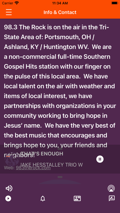 98.3 The Rock Screenshot 3 - AppWisp.com 98.3 The Rock Screenshot 3 - AppWisp.com