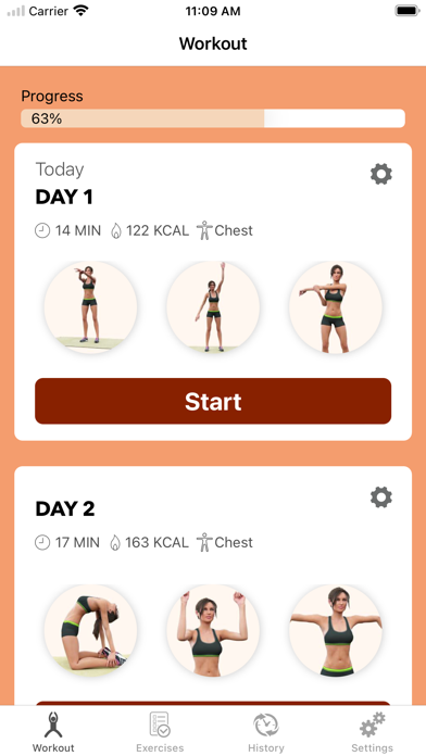 Chest Grow Workout - 30 Days screenshot n.2