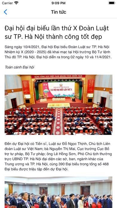 Liên Đoàn Luật Sư Screenshot