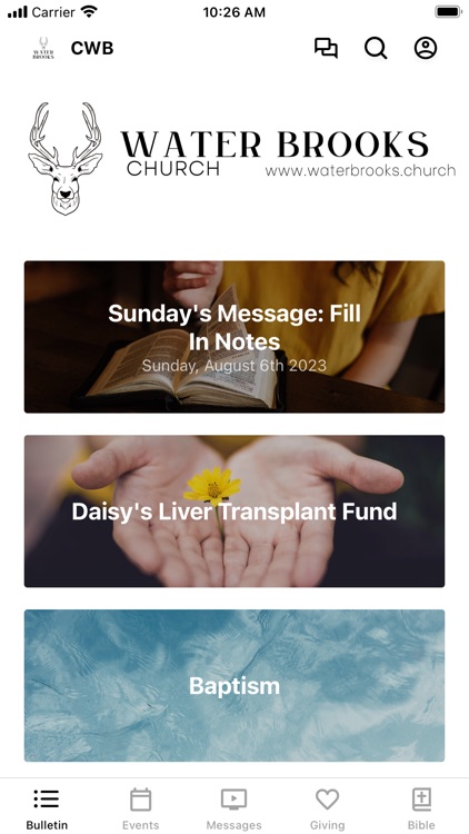 Church at the Water Brooks