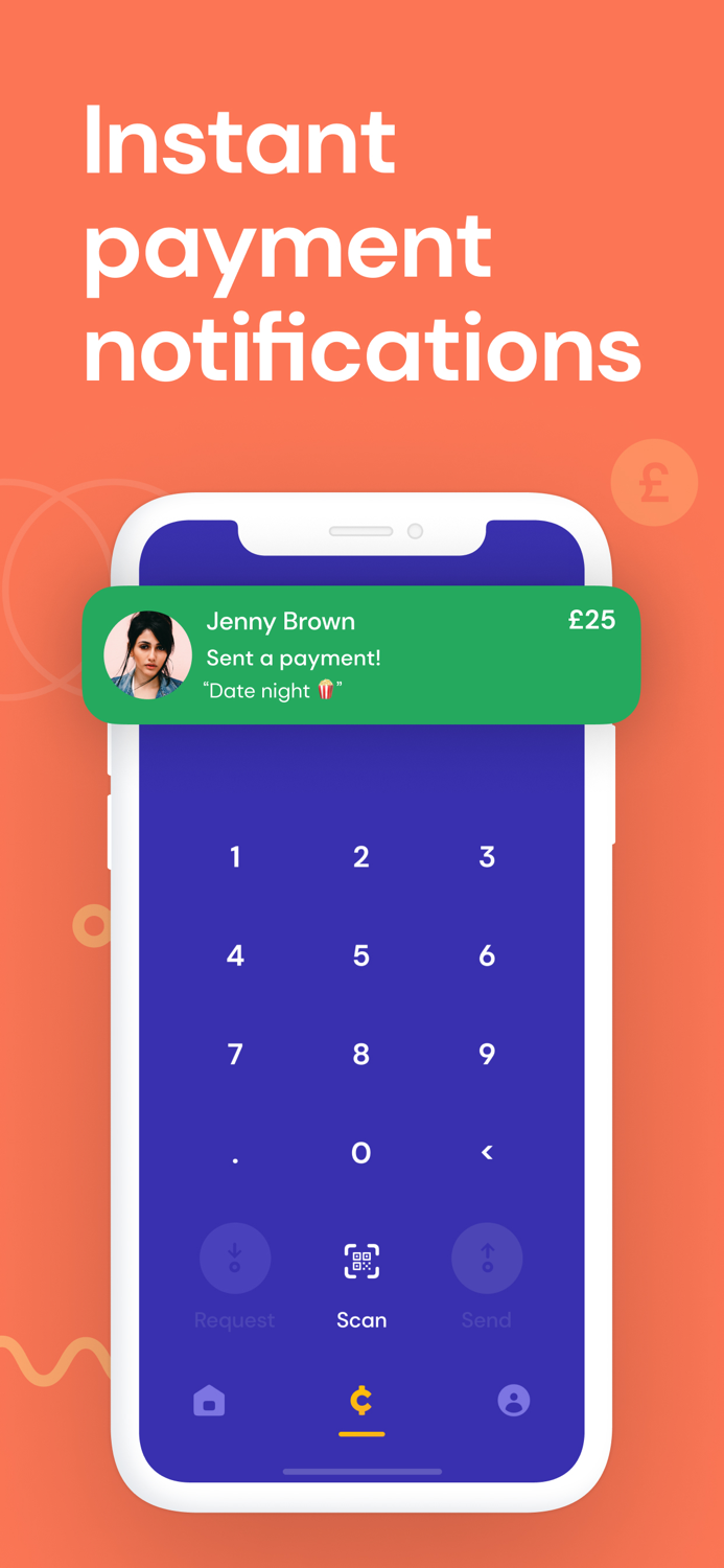 Cheddar - send  receive money