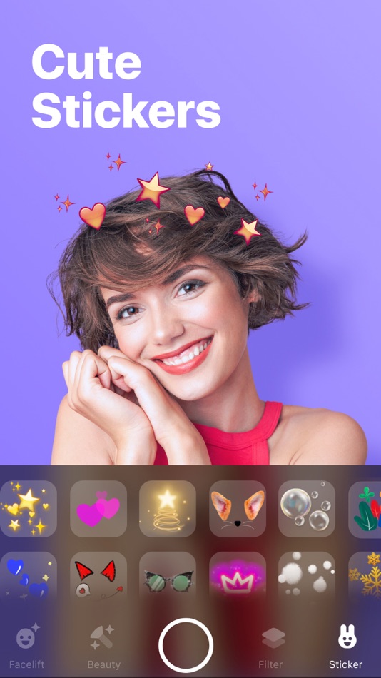 #6. Facey: Face Editor &Makeup Cam (iOS) Podle: Alpha Mobile Limited