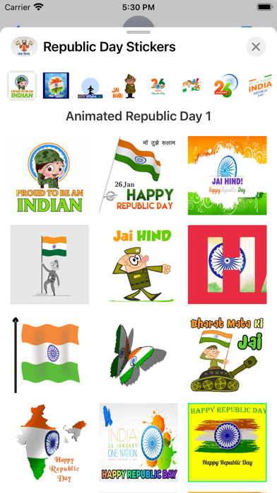 Screenshot #1 pour Happy Republic Day Stickers