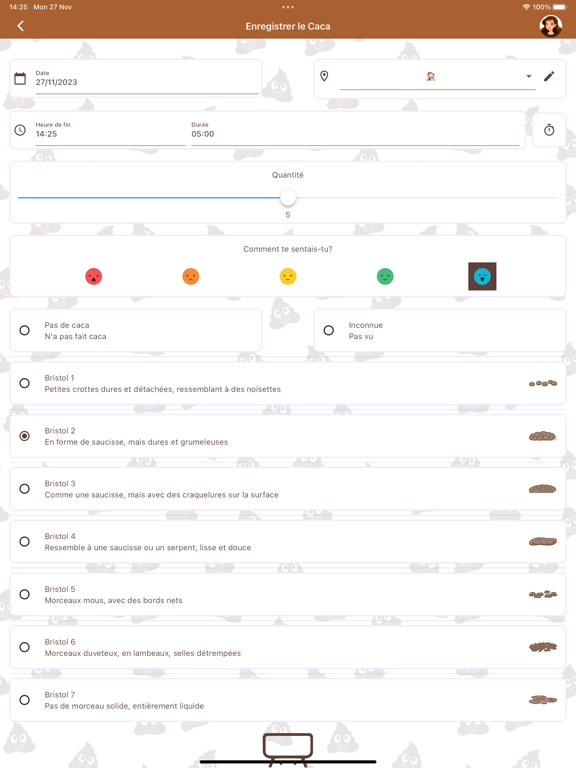 Screenshot #5 pour Caca Heureux : Journal de Caca