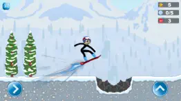 stickman luge - winter games! iphone screenshot 3