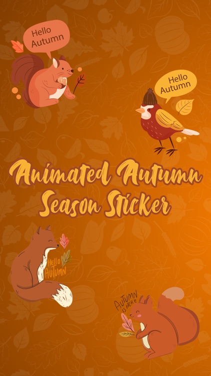 Animated Autumn Season Sticker